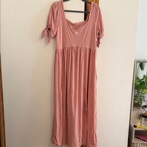 Elegant Blush Maxi Dress
